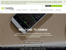 Tablet Screenshot of oanda.com
